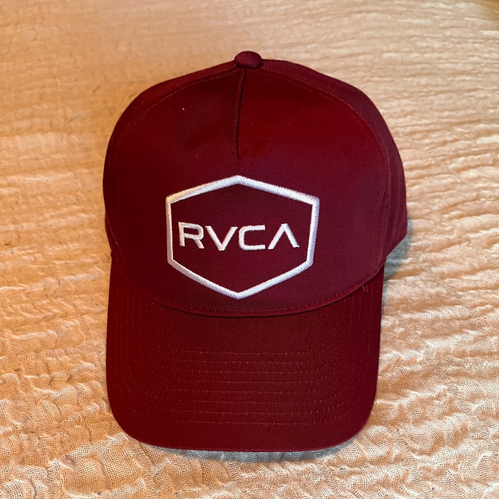 RVCA Burgundy and Black Cap